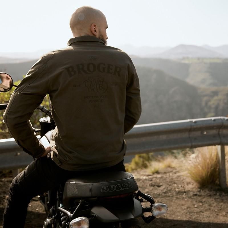 Odzież motocyklowa Broger Kurtka Montana Olive Green Zielone - Opinie i ...