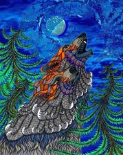 Zdjęcie Norimpex Diamentowa Mozaika Mandala 7D Wilk 40X30Cm 1006646 - Biała Podlaska