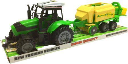 Ciuciubabka Ogromny Traktor Z Przyczepą Ciągnik Zbożowy Zestaw
