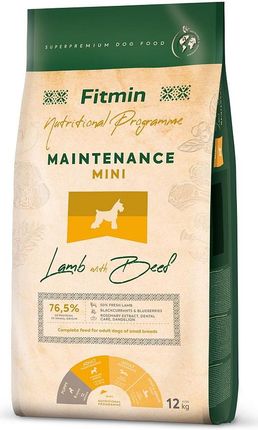 Fitmin Mini Maintenance Lamb And Beef 12Kg