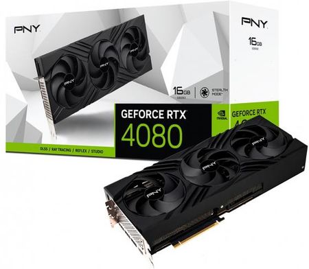 Pny GeForce RTX 4080 Verto Triple Fan Edition 16GB GDDR6X (VCG408016TFXPB1)