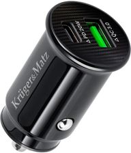 Ładowarka samochodowa Kruger&Matz dual USB 3100 mA z funkcją Quick Charge 3.0 i Power Delivery LP
