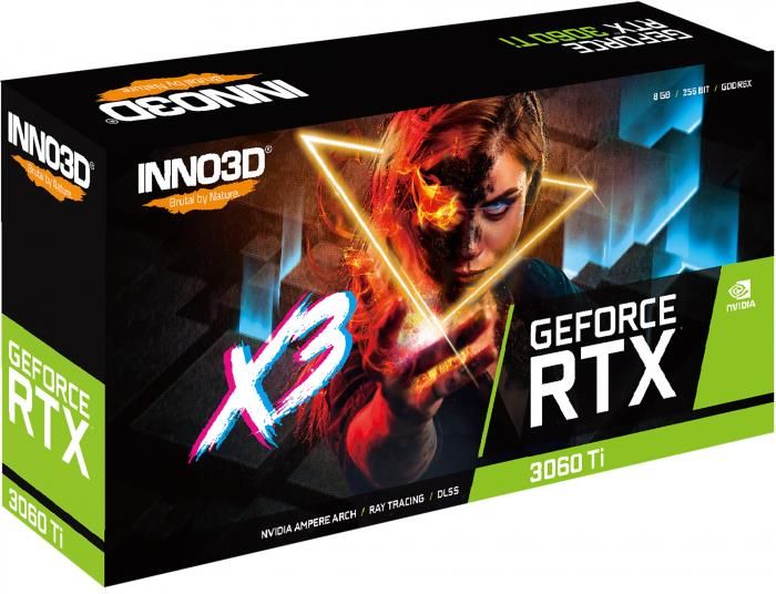 グラフィックボード・グラボ・ビデオカード INNO3D GeForce RTX 3060 Ti8GB Amazon | INNO3D nVidia GeForce RTX 3060 Ti GPU Twin X2 LHR