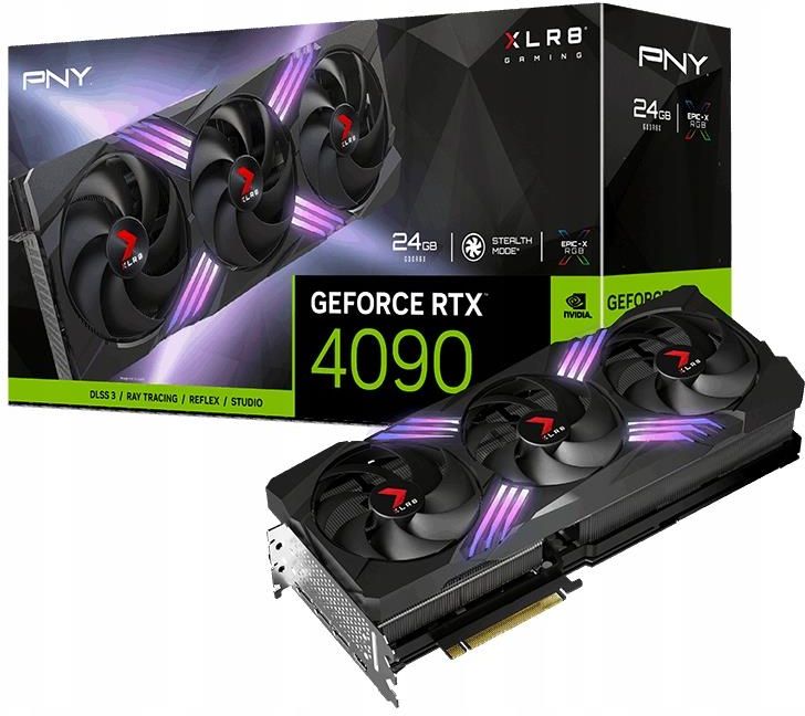 ひ*た様 5年保証 動作保証 ほぼ新品 PNY RTX 4090 24GB 付属 PNY GeForce RTX 4090 XLR8 Gaming Verto OC 24GB GDDR6X