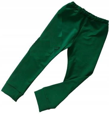 Spodnie legginsy zielone rozmiar 128