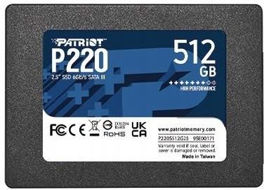 Patriot P220 512GB 2,5" SATA (P220S512G25)
