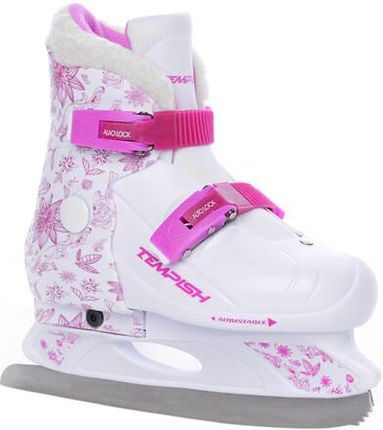 Tempish Girls Ice Skates Fur Expanze Adjustable Biały Różowy