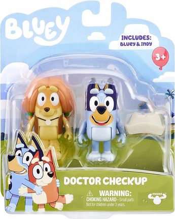 Moose Bluey 2 Figurki Doktor Doctor Checkup Blue Dingo