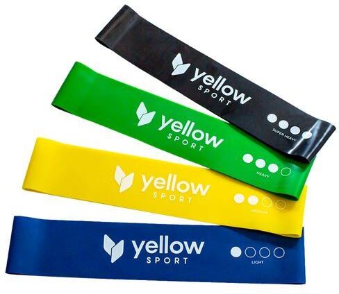 Yellow Loop Band Elastyczna Taśma Do Ćwiczeń I Rehabilitacji Czarny ...