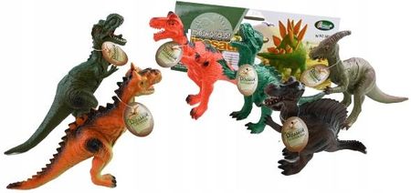 Dino Duże Figurki Dinozaur Zwierzęta Zestaw 6Szt.