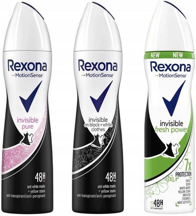 Rexona Antyperspirant spray Mix 3x150 ml