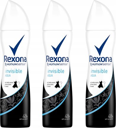 Rexona Invisible Antyperspirant W Sprayu 3X 150 ml