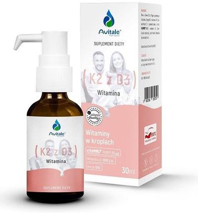 Avitale Witamina K2 Vita Mk7 25Ug + D3 1000 Iu Olive 30ml