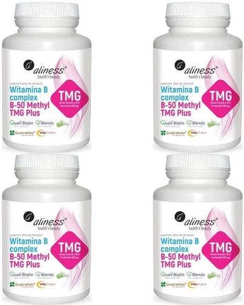 Aliness Medicaline Witamina B Complex B50 Methyl Tmg Plus 4x100Kaps