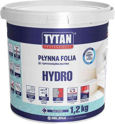 TYTAN PROFESSIONAL Płynna folia HYDRO 1,2 kg szary
