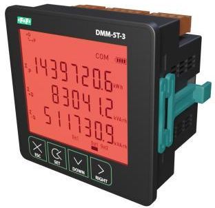 F&F Multimetr Panelowy Z Komunikacją Modbus Rtu Czarny DMM-5T-3