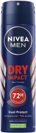 Nivea For Men Dry Impact  Deodorant W Sprayu 150 Ml