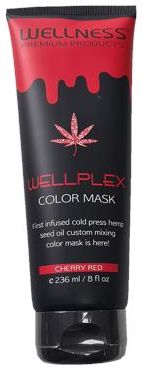 Wellness Premium Products Wellplex Color Mask Maska Koloryzująca Do Włosów Wiśniowo-Czerwony 250 ml