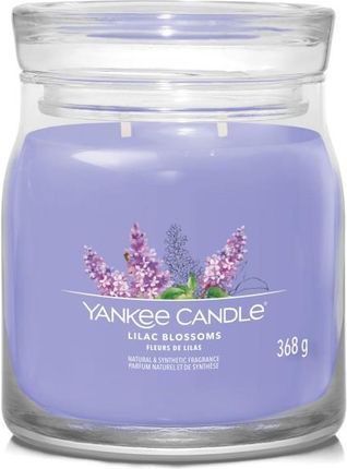 Yankee Candle Signature Świeca W Średnim Słoiku Z Dwoma Knotami Lilac Blossoms 140532
