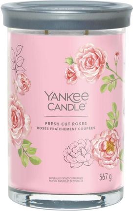 Yankee Candle Tumbler Świeca W Dużym Słoiku Z Dwoma Knotami Fresh Cut Roses 140630