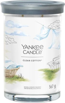 Yankee Candle Tumbler Świeca W Dużym Słoiku Z Dwoma Knotami Clean Cotton 140632
