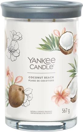 Yankee Candle Tumbler Świeca W Dużym Słoiku Z Dwoma Knotami Coconut Beach 140633