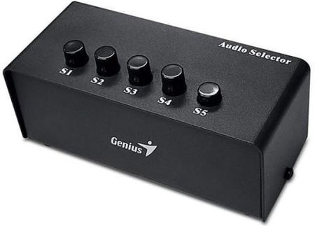 Genius Przełącznik Stereo Switching Box Czarny (31720015100)