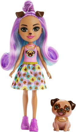Mattel Enchantimals Penna Pug Lalka Mops + figurka Trusty FNH22 HKN11