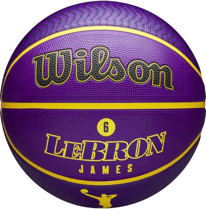 Wilson Nba Player Icon Lebron James Outdoor Ball Wz4005901Xb Fioletowy