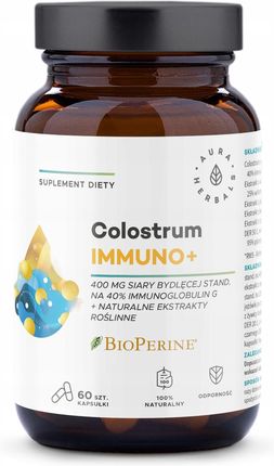 Aura Herbals Colostrum Immuno + Bioperine 60 szt.