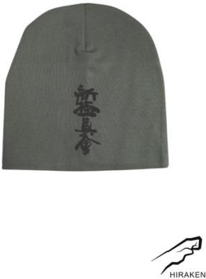 Czapka zimowa bawełniana kanji Shinkyokushin HIRAKEN - oliwka