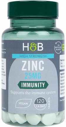 Holland & Barrett High Strength Zinc 25 mg 120tabl.