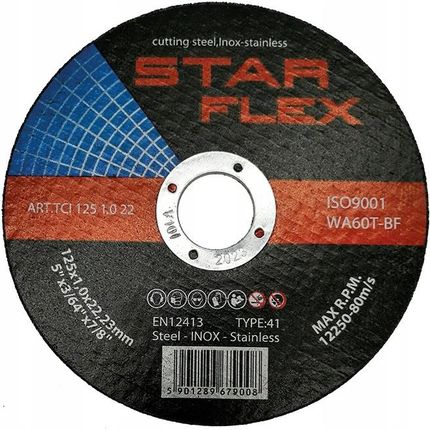 Star Flex Tarcza Do Cięcia Metalu 125x1 10szt. Spttci1251022_X10