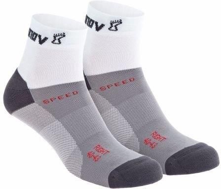 Skarpety inov-8 Speed Sock Mid. Dwupak.Biało-szare.