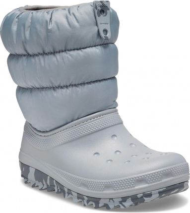Dziecięce Śniegowce Crocs Classic Neo Puff Boot K 207684-007 – Szary