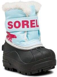 Śniegowce Sorel - Toddler Snow Commander NV1960-428 Ocean Surf/Cactus Pink