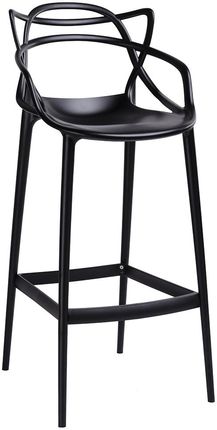 Nowoczesne Krzesło barowe HILO PREMIUM 75 cm czarne / Edomowy