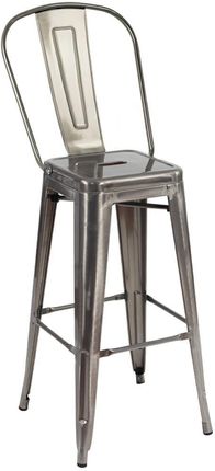 Krzesło barowe z lakierowanego metalu/ TOWER BIG BACK 66/ model Paris