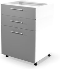 Zdjęcie Halmar Vento D3S 60 82 Szafka Dolna Z Szufladami Mechanizm Hettich Front Jasny Popiel Km 19254 - Mielec