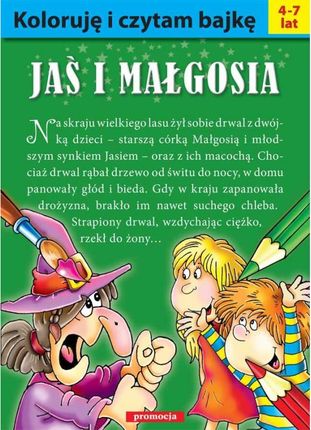 Koloruję i czytam bajkę - Jaś i Małgosia