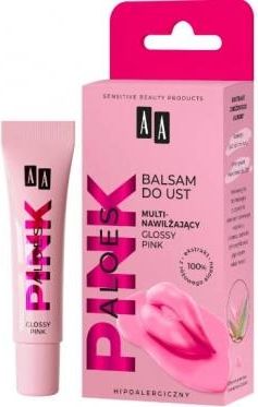 AA Aloes Pink Balsam do ust Multinawilżający Glossy Pink 10ml
