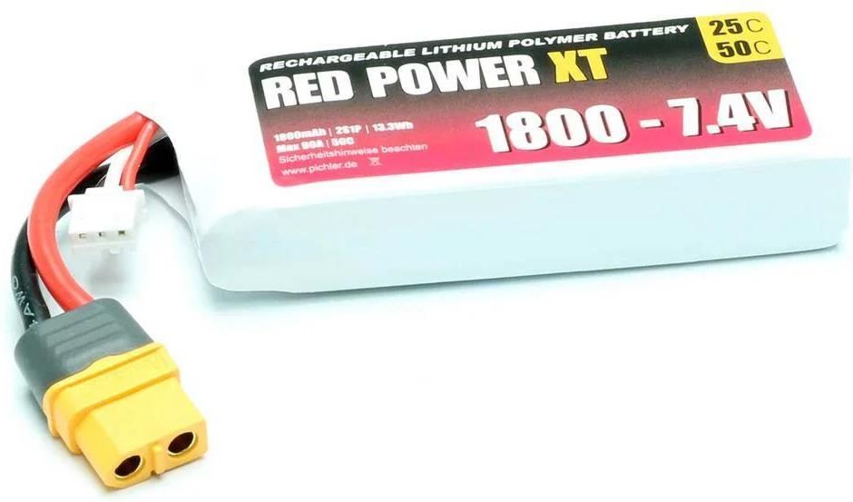 Red Power Pakiet Akumulatorów 7.4 V 1800 Mah 25 C Softcase Xt60 - Ceny ...