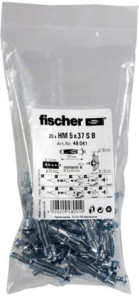 Fischer Kotwa Do Pustaków Ściennych 5x37 S 48041