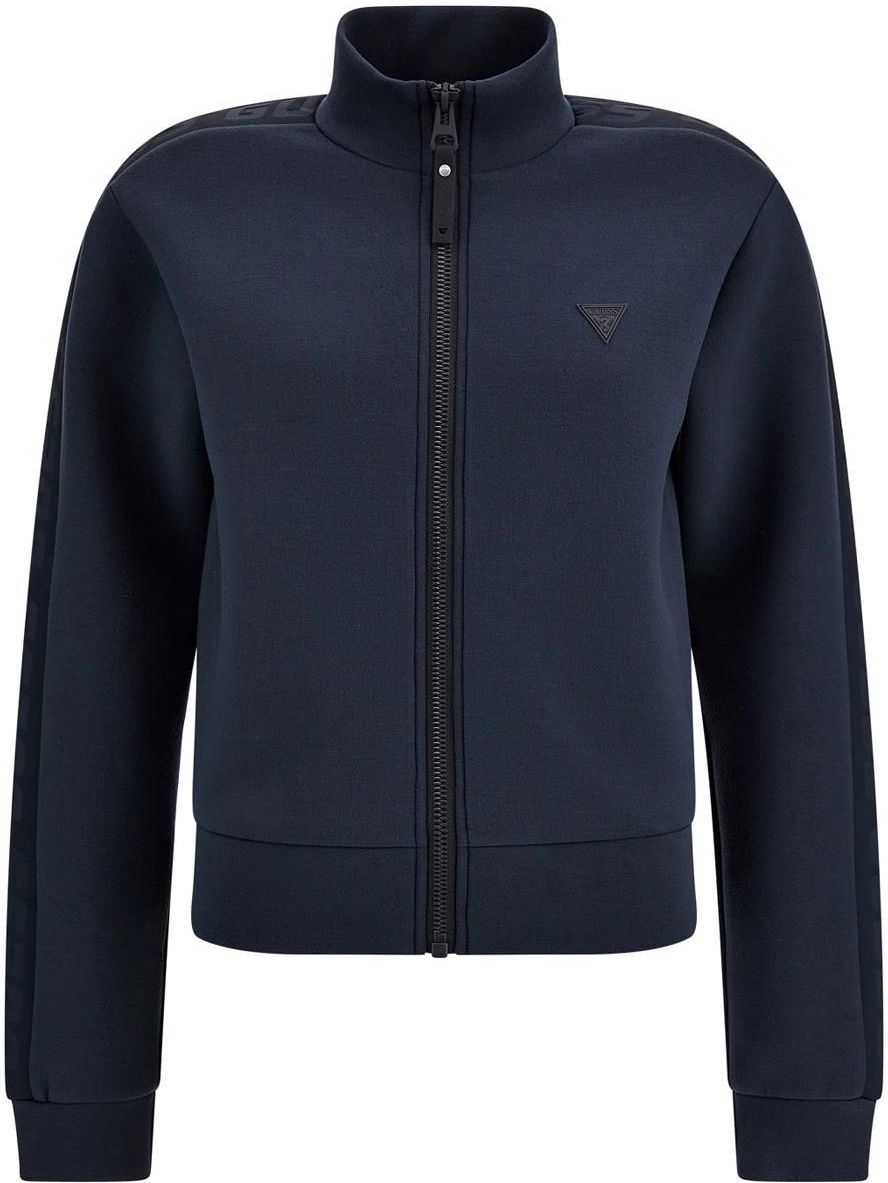 GUESS New Allie Scuba Zip – Felpa In Tessuto Subacqueo Donna, Con Logo In Rilievo Sulle Maniche - 2
