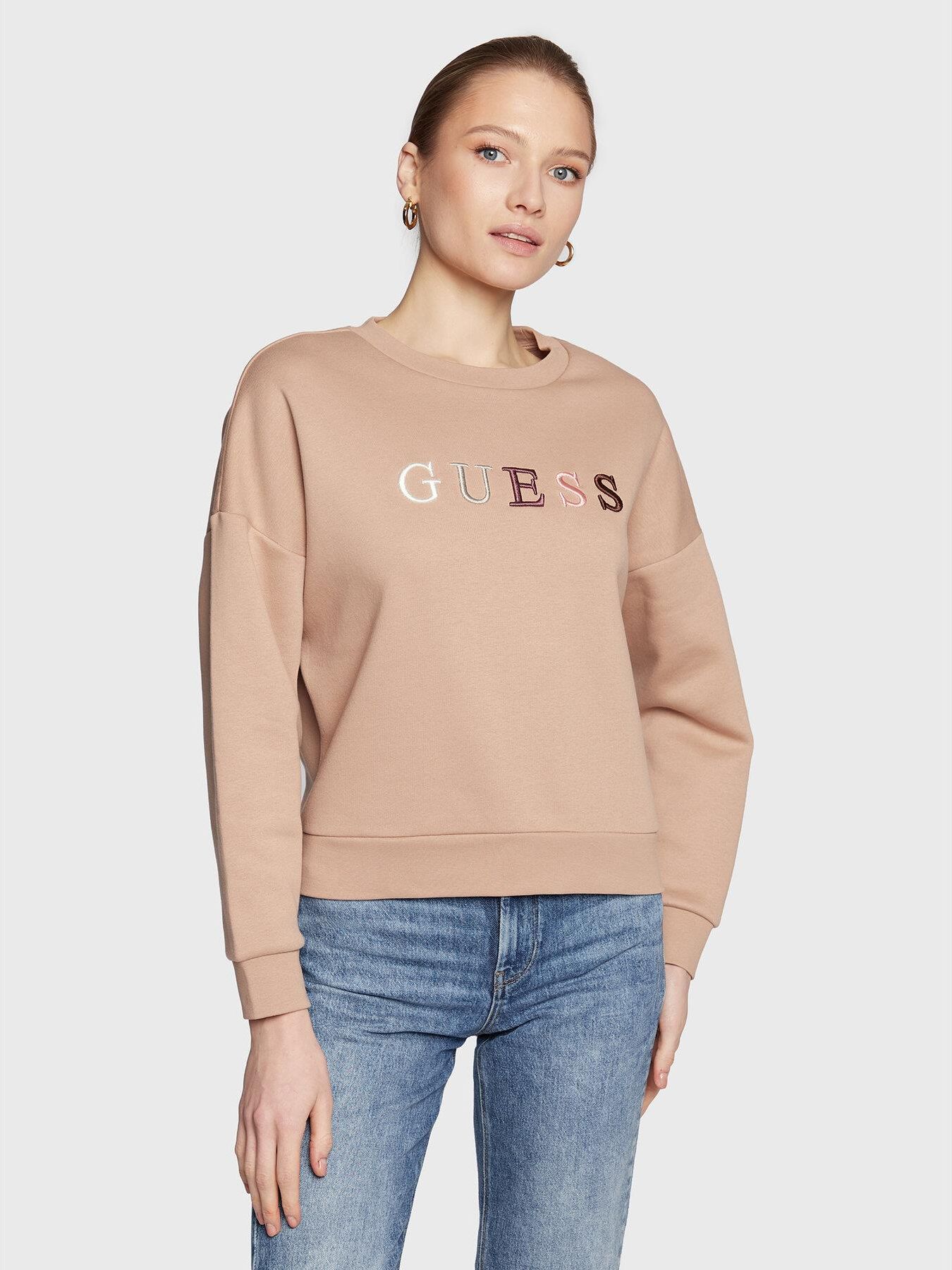 Guess Bluza Clara W3RQ05 K9Z22 Brązowy Regular Fit - Ceny i opinie -  Ceneo.pl
