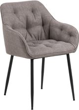 Zdjęcie Actona Company Pikowane Krzesło Do Jadalni Brooke Jasny Szary 31833 - Pyskowice