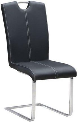 Dkd Home Decor Krzesło Do Jadalni Czarny Metal Poliuretan (59X45X102 Cm) 576714