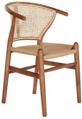 Dkd Home Decor Krzesło Do Jadalni Brązowy Rattan Wiąz (49X42X78 Cm) 34333061