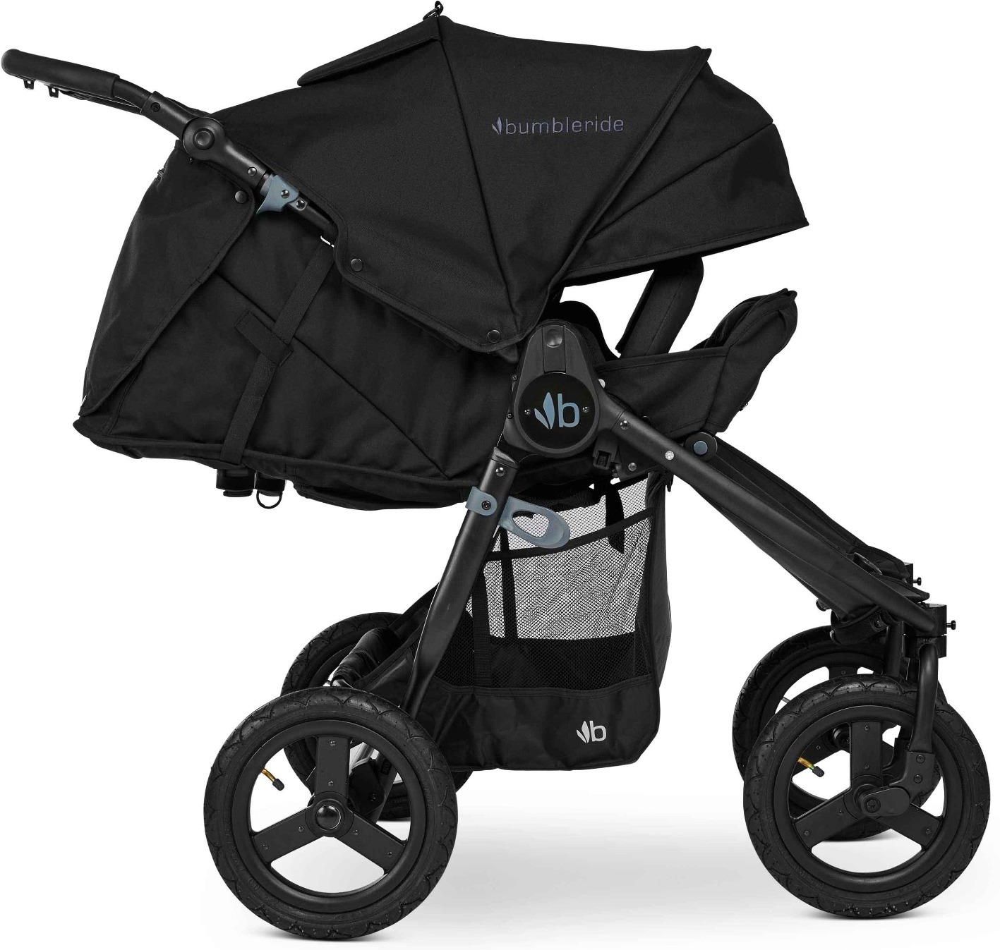 Bumbleride W zek spacerowy podw jny Indie Twin 2022 Matte Black