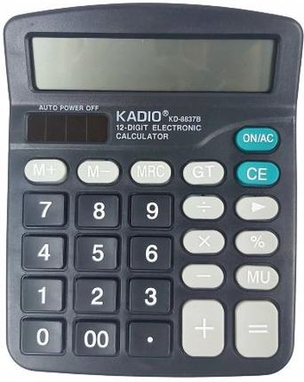 Kadio Duży Kalkulator Biurowy Szkolny 12 Cyfr Czytelny (1227)